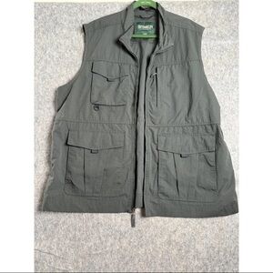 Outdoor Life Chore Jacket Men's 2XL Black 100% Nylon Casual Sleeveless‎ Full Zip